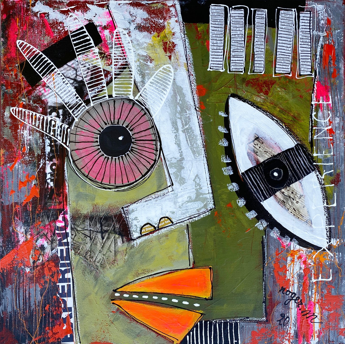 Expériences - 40 x 40 cm