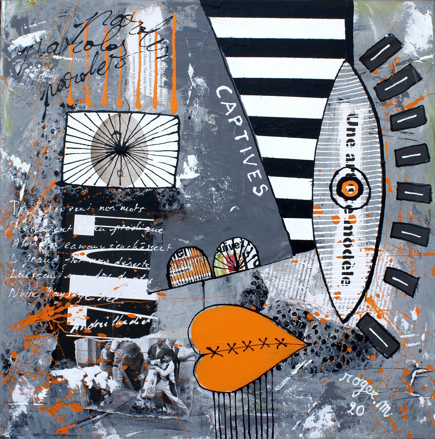 Paroles Captives - 40 x 40 cm