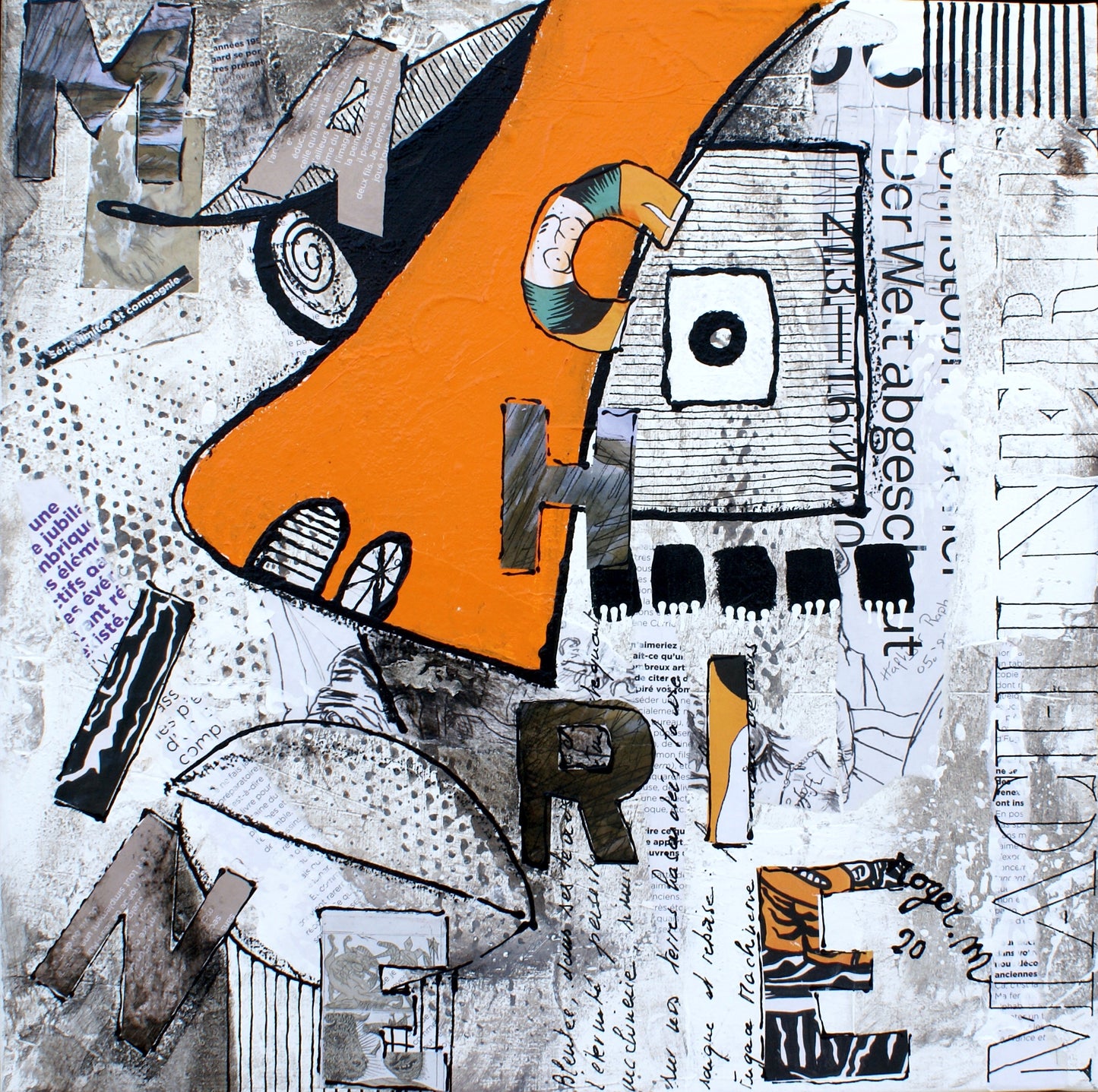 Machinerie - 40 x 40 cm