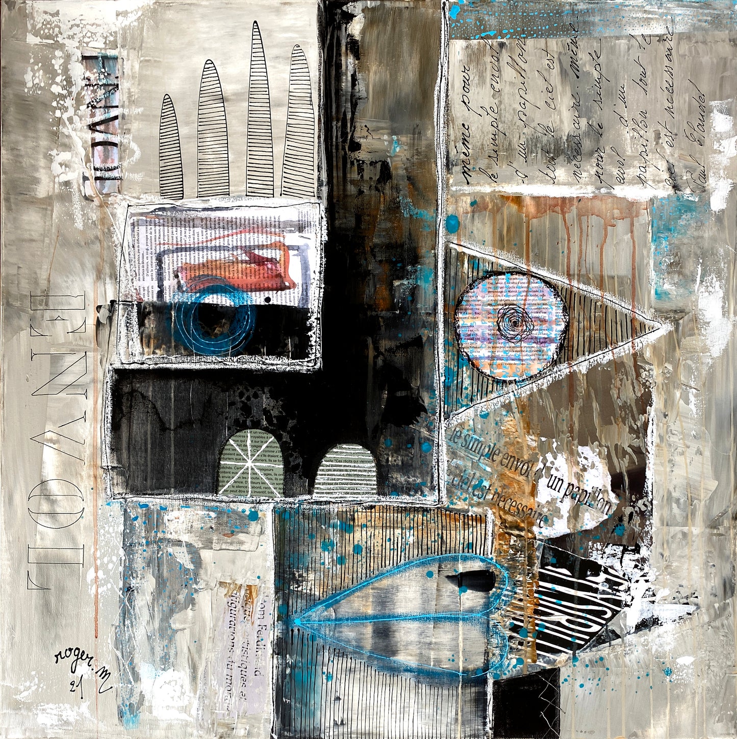 L'Envol - 80 x 80 cm