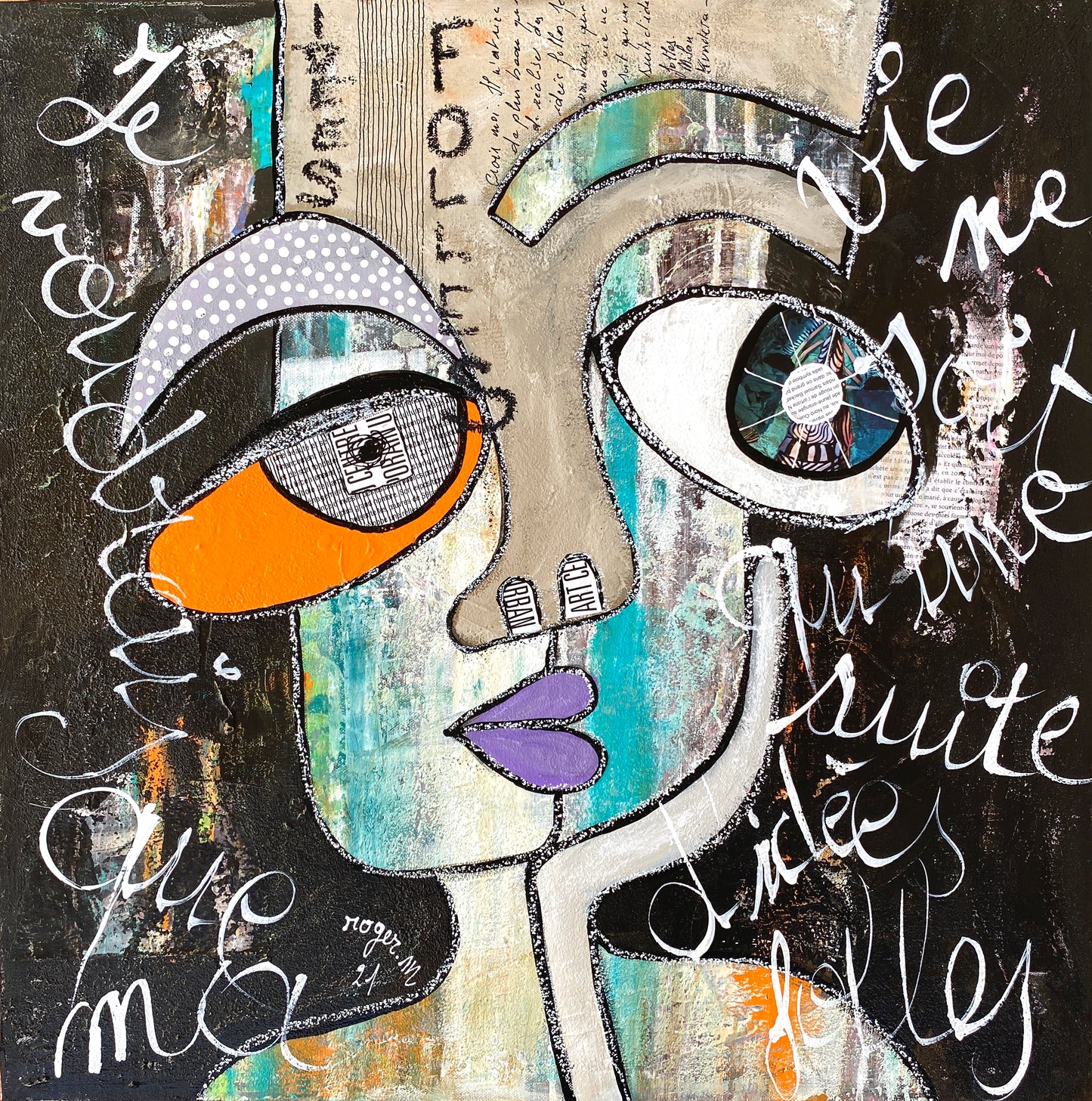Idées Folles - 60 x 60 cm