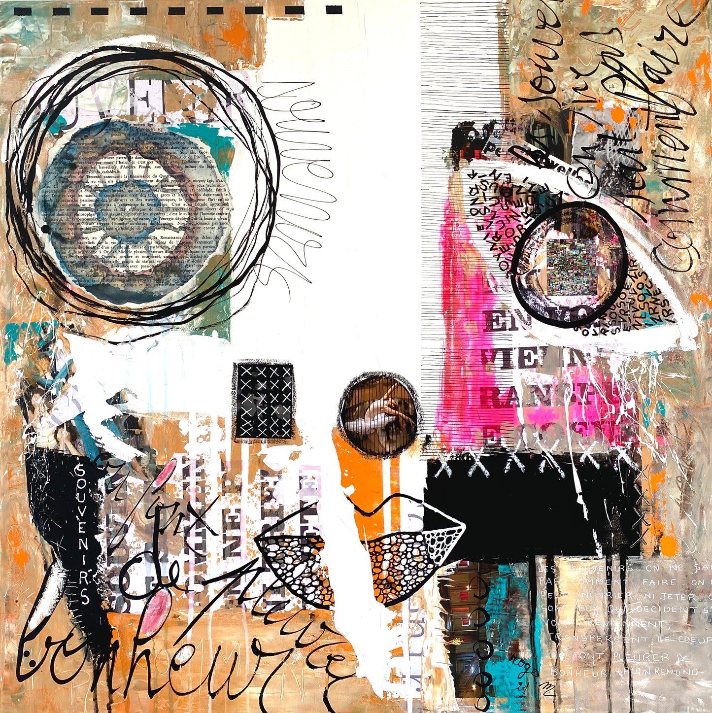 Souvenirs - 80 x 80 cm