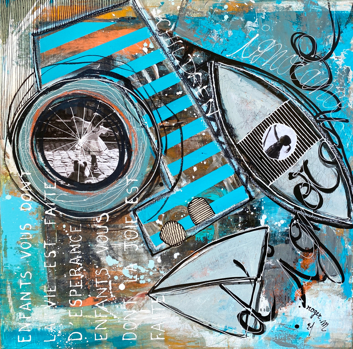 Enfants - 60 x 60 cm