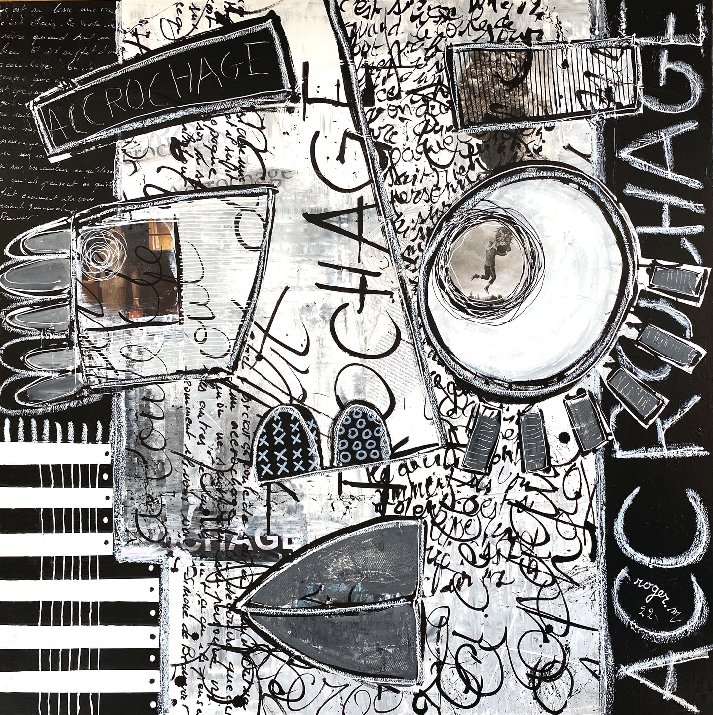 Accrochage -80 x 80 cm