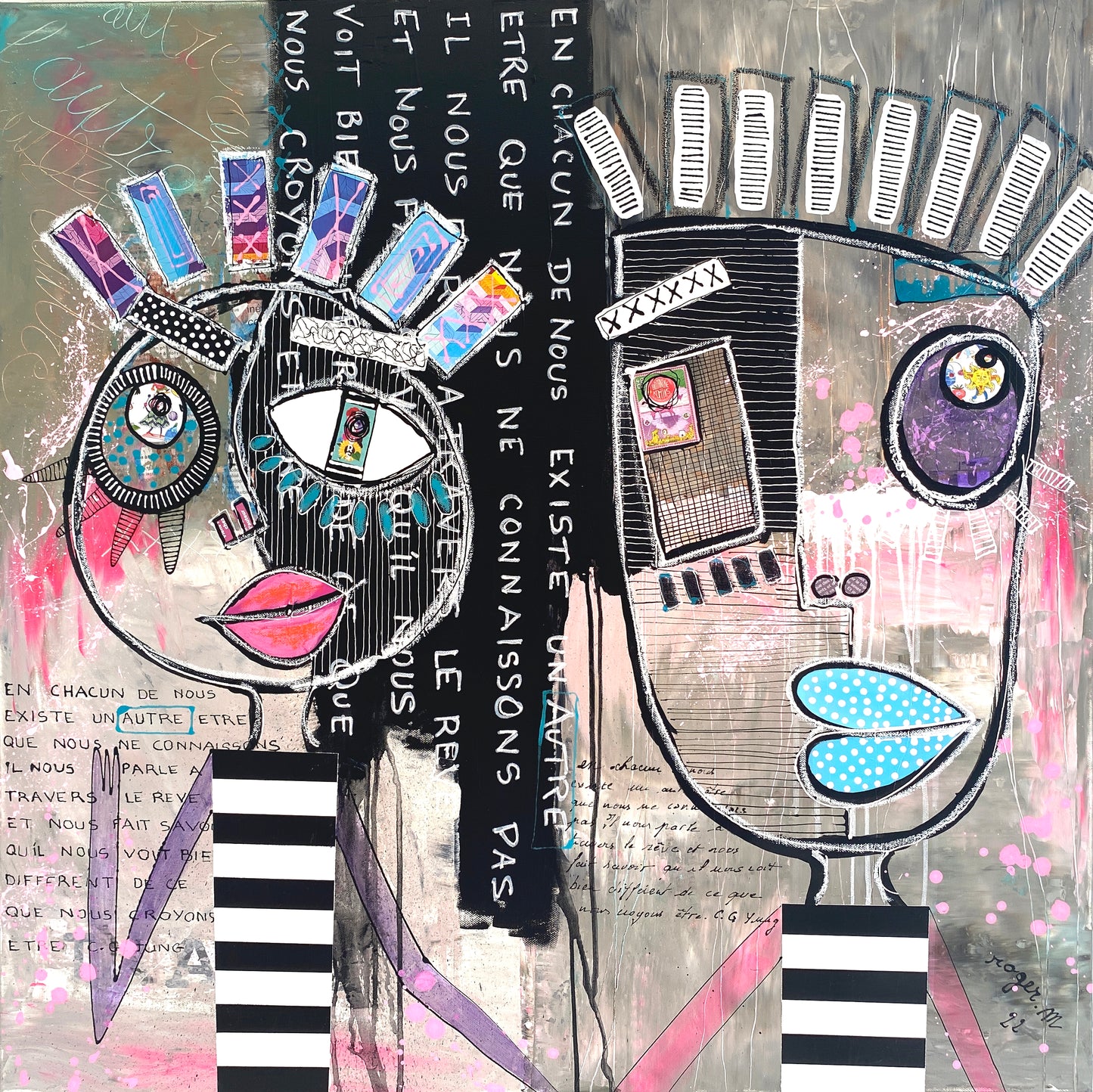 L'Autre - 80 x 80 cm
