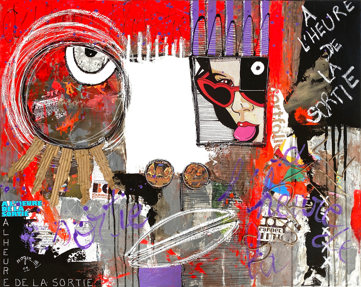 L'Heure de la Sortie - 90 x 73 cm