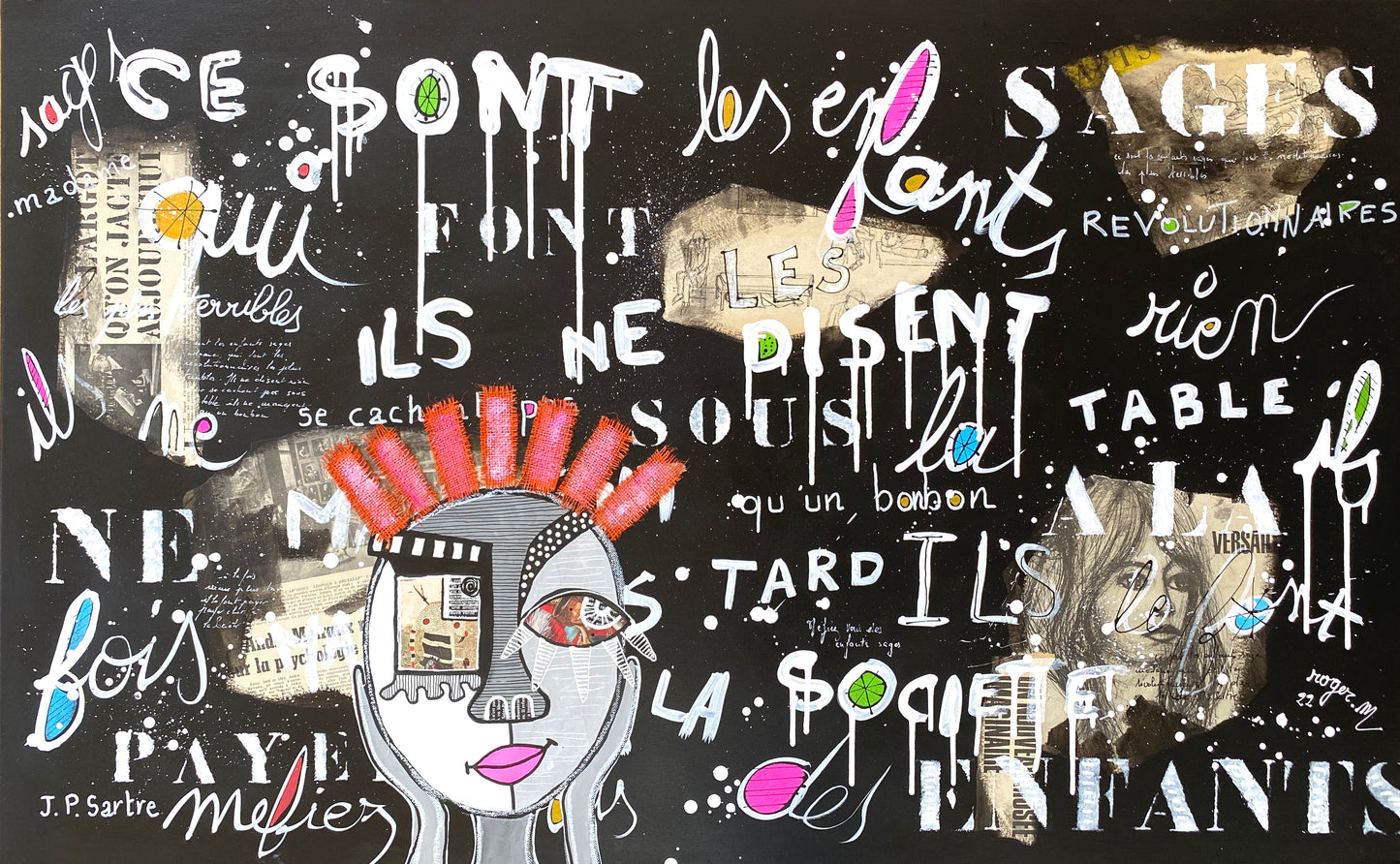 Les Enfants Sages - 116 x 73 cm