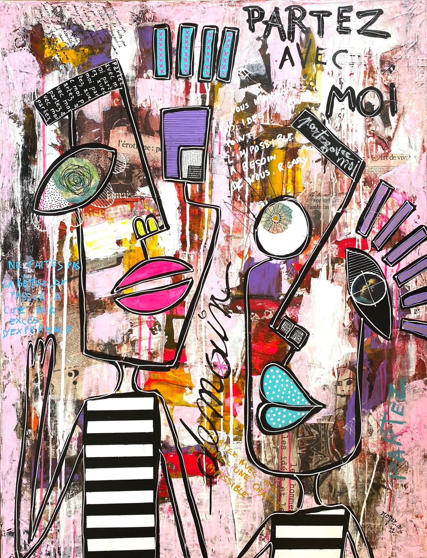 Partez avec Moi - 116 x 89 cm