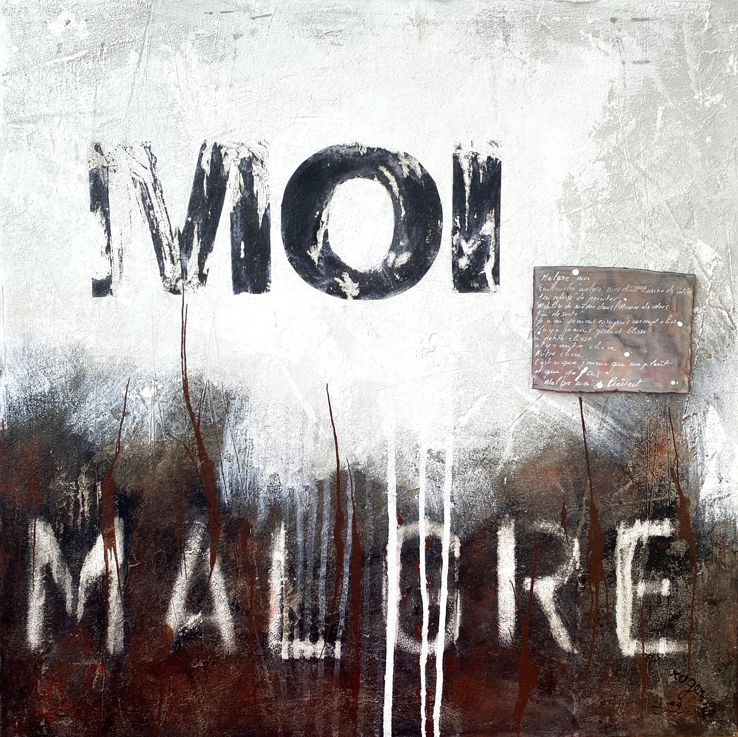 Malgré Moi - 80 x 80 cm
