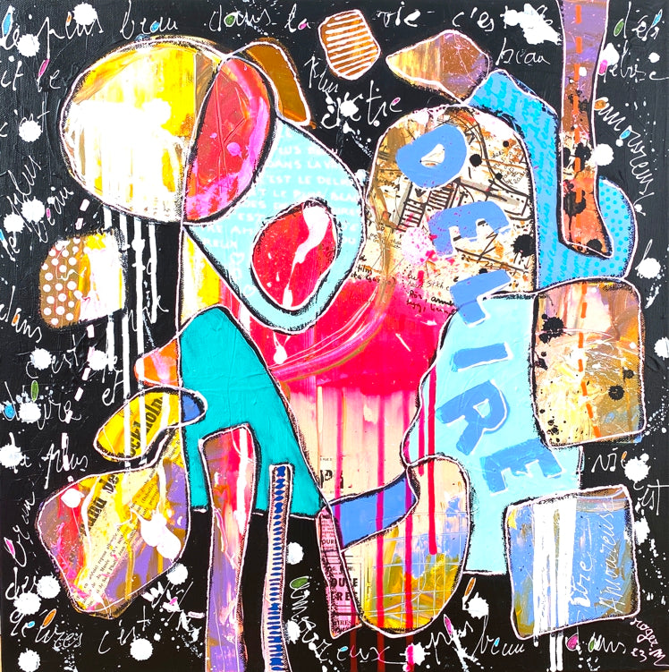 Délire - 50 x 50 cm