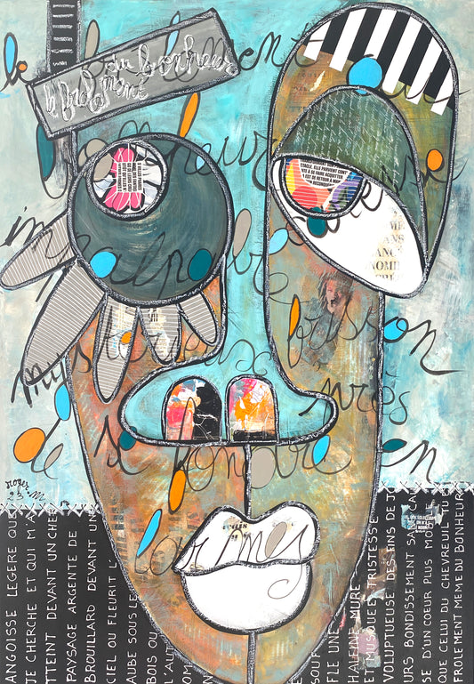 Le Frôlement du Bonheur - 116 x 81 cm