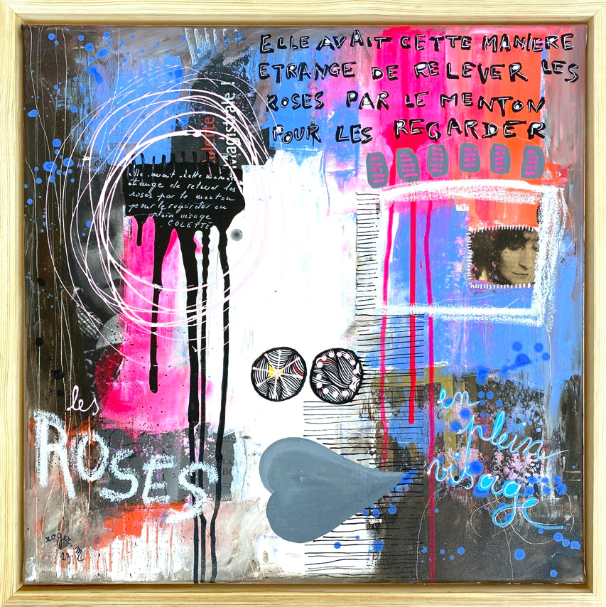 En Plein Visage - 50 x 50 cm