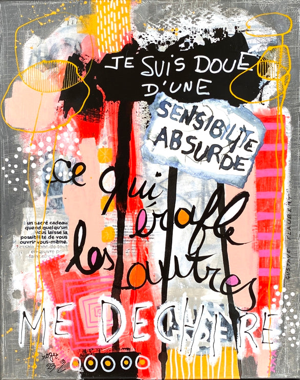 Une Sensibilité Absurde - 50 x 40 cm