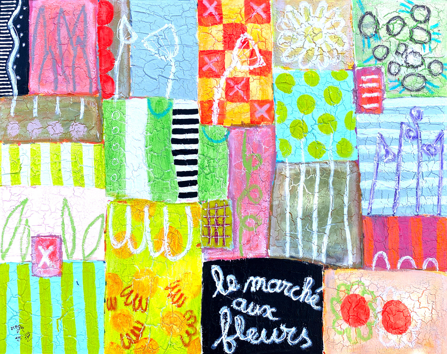 Nice, le marché aux Fleurs - 92 x 73 cm