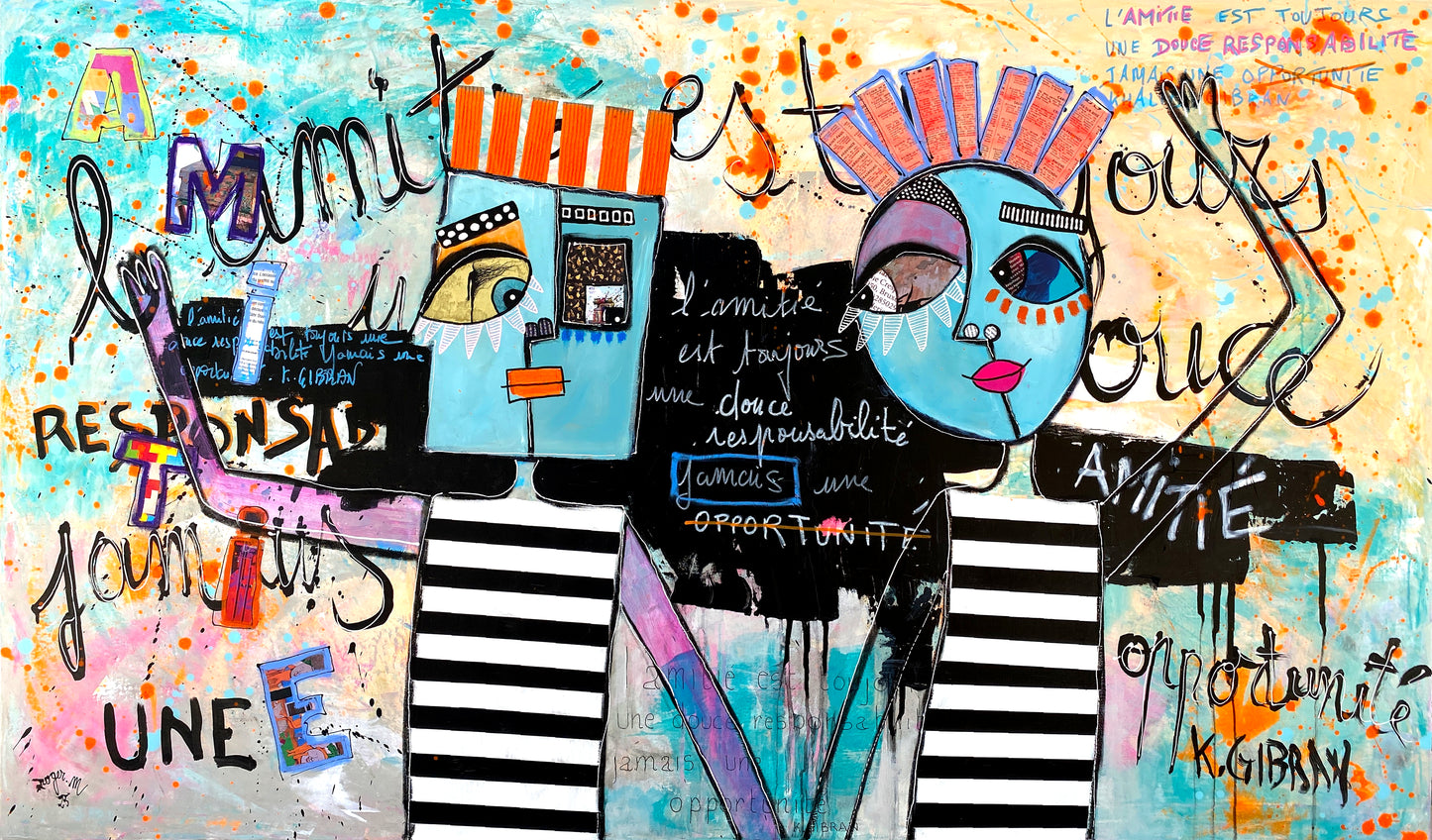 Une Douce Amitié - 146 x 86 cm