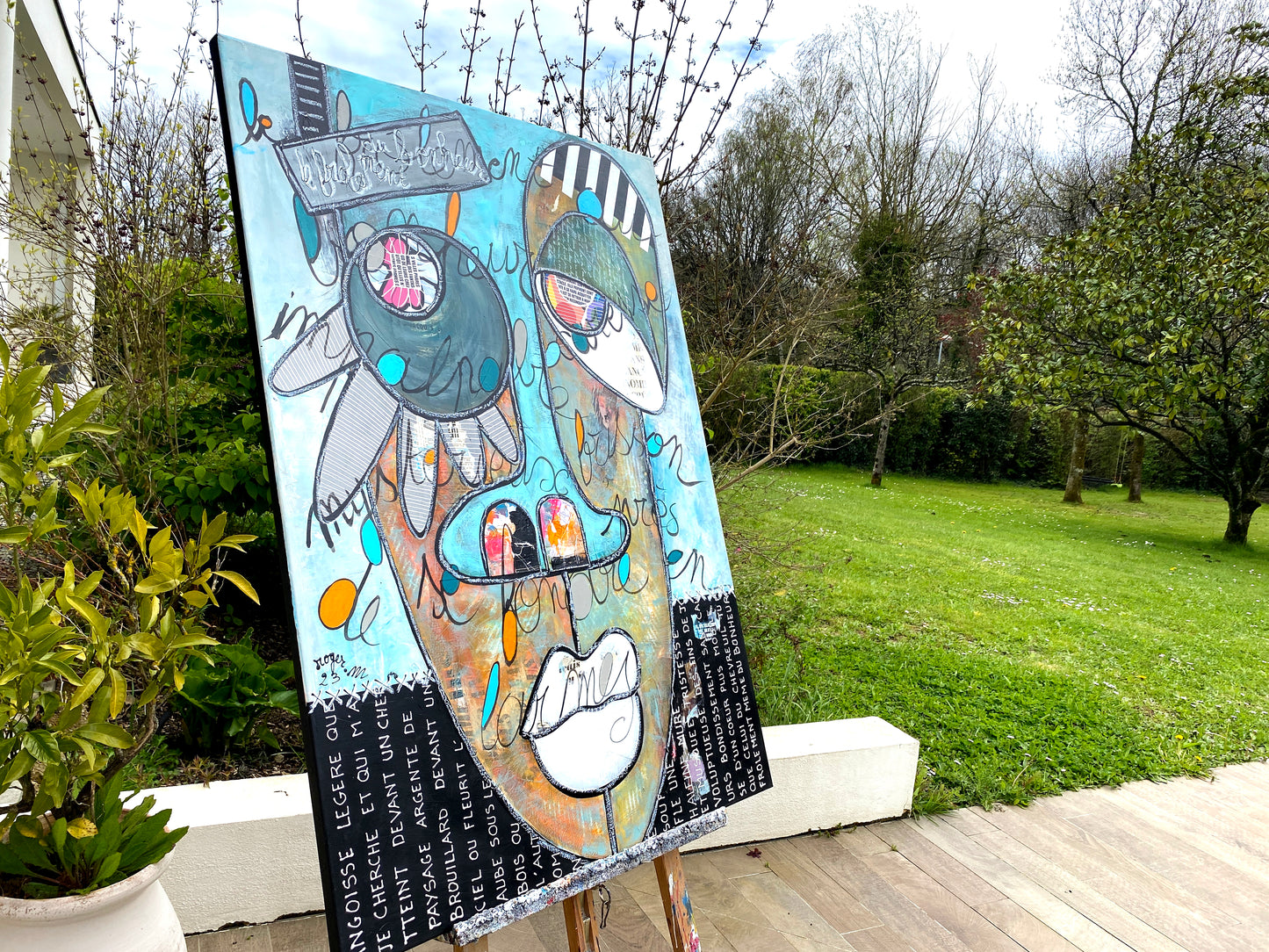 Le Frôlement du Bonheur - 116 x 81 cm