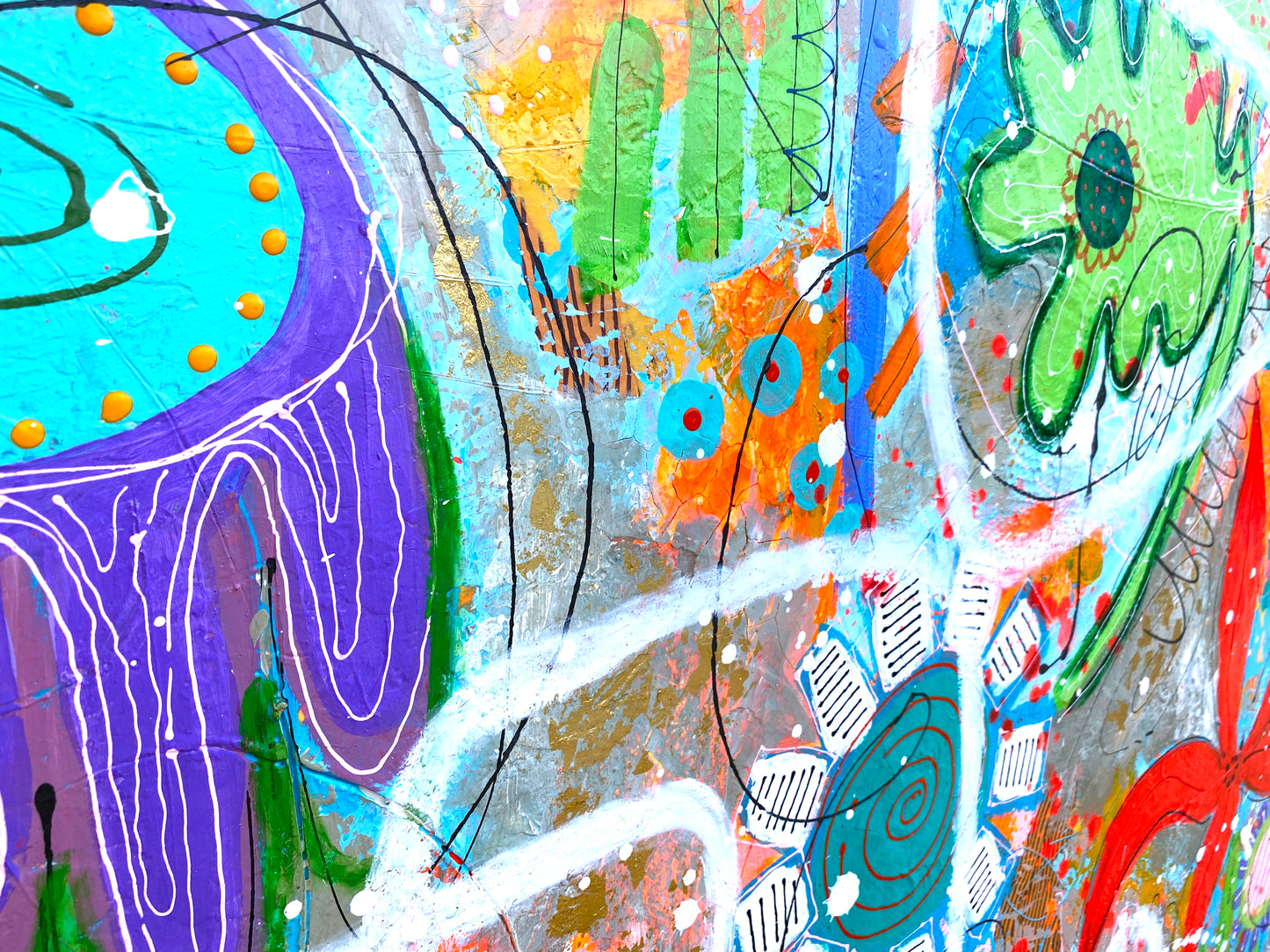 Fleurs, Petit Bonheur du Matin - 130 x 97 cm