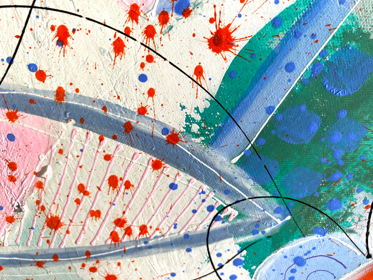 Pluie du Matin dans mon jardin - 146 x 86 cm -