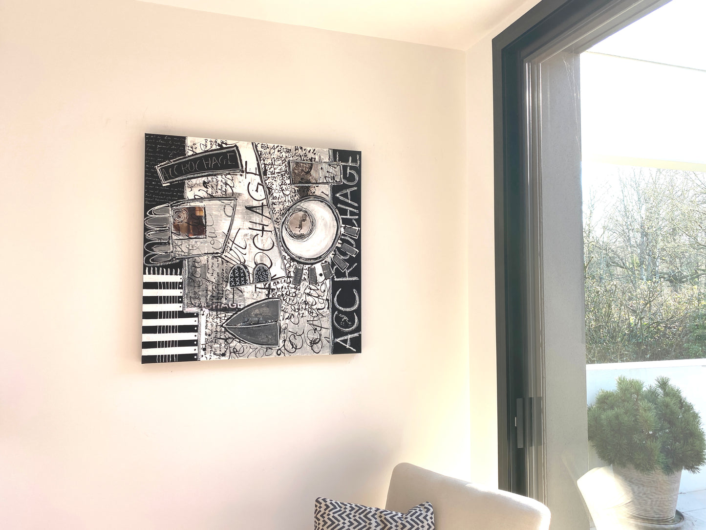Accrochage -80 x 80 cm