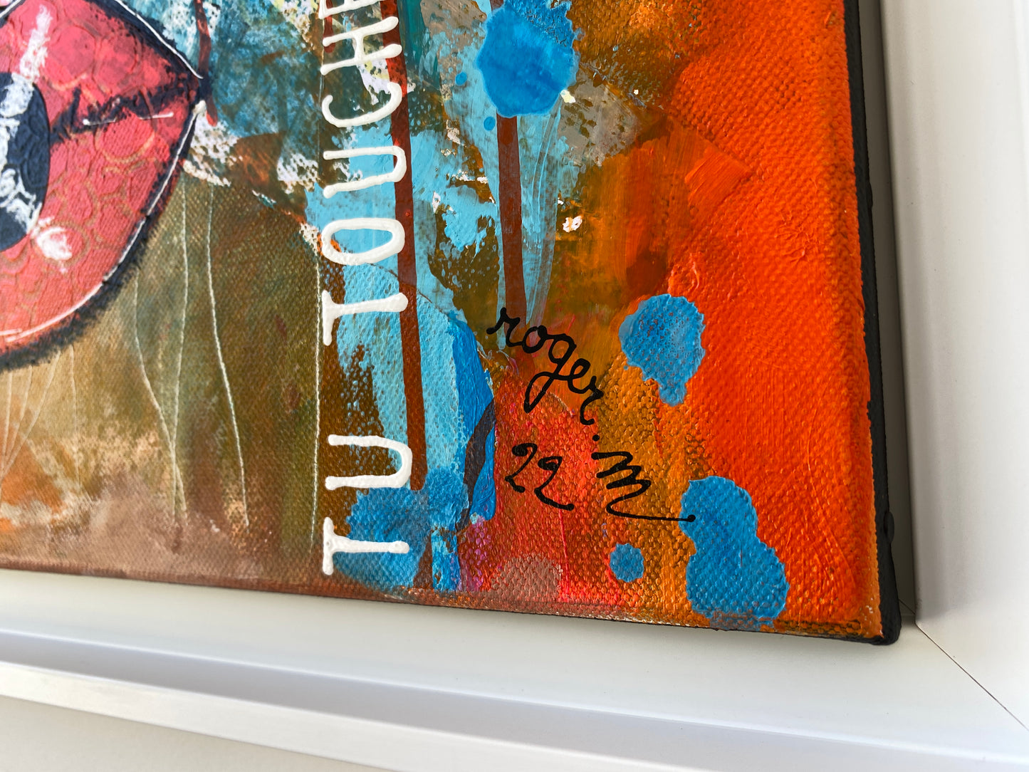 Qui Touche mon Coeur - 55 x 46 cm -