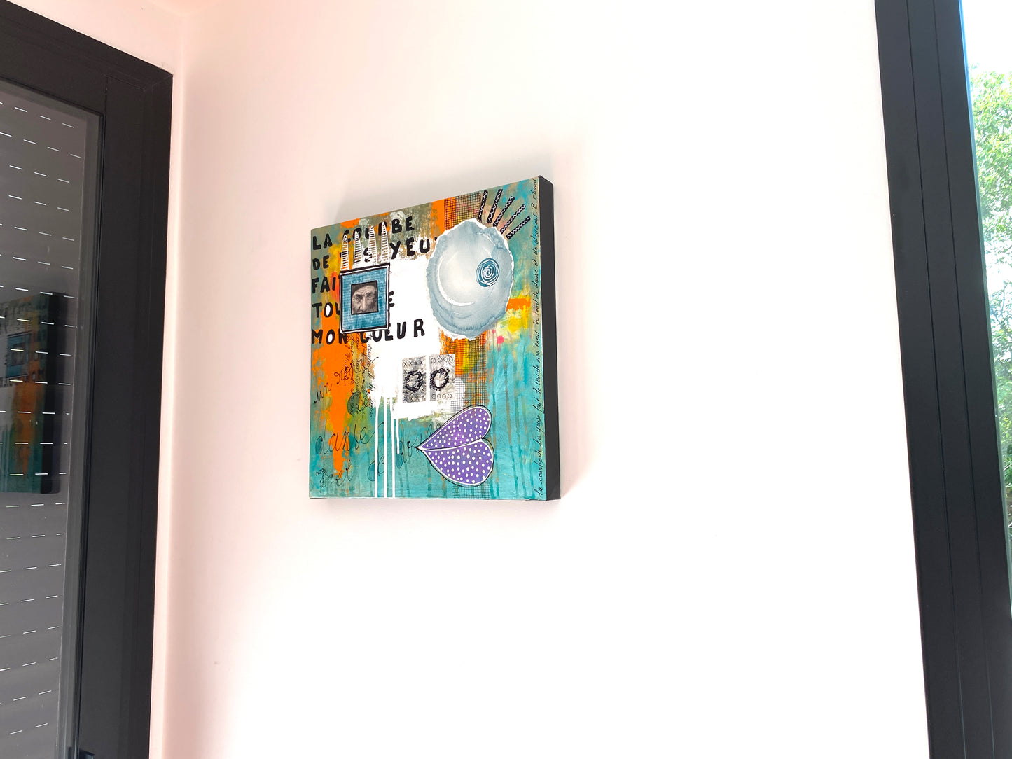 La Courbe de tes yeux - 40 x 40 cm