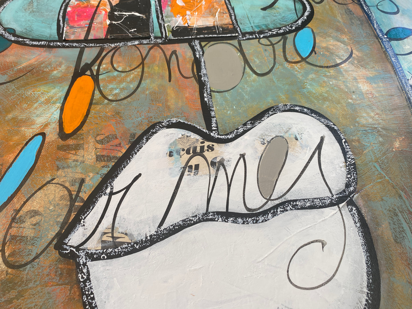 Le Frôlement du Bonheur - 116 x 81 cm