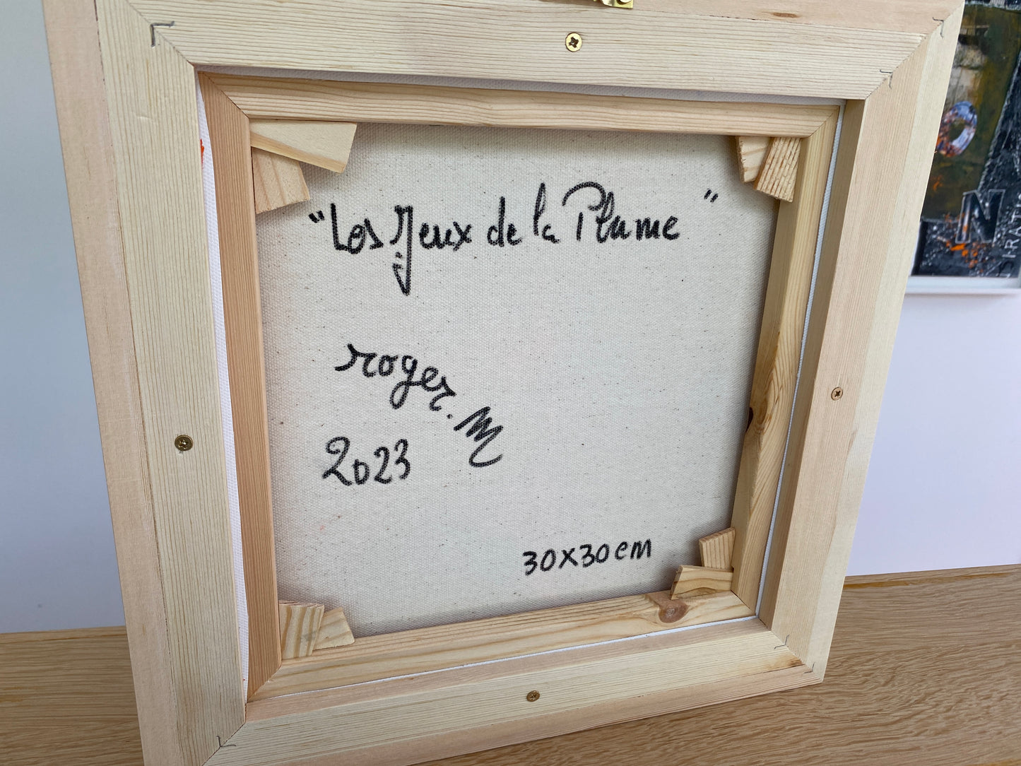 Les Jeux de la Plume - 30 x 30 cm