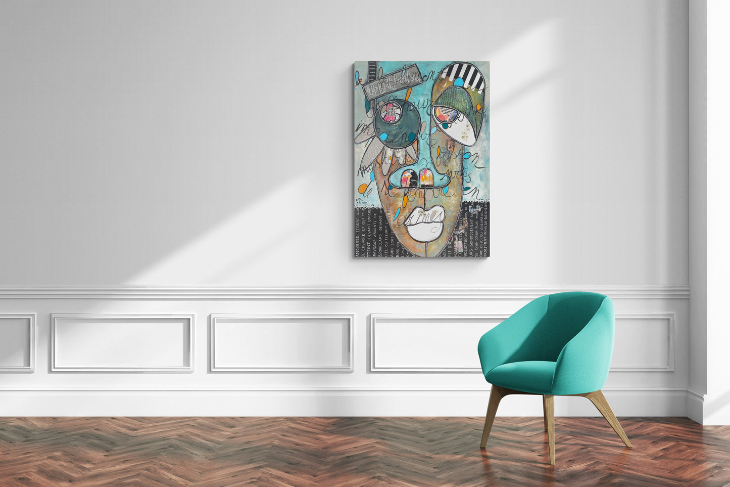 Le Frôlement du Bonheur - 116 x 81 cm