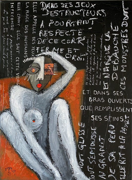 Le Poids des Mots - 73 x 54 cm