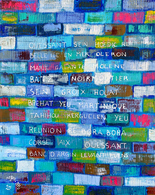 Les Murs des Iles - 92 x 73 cm