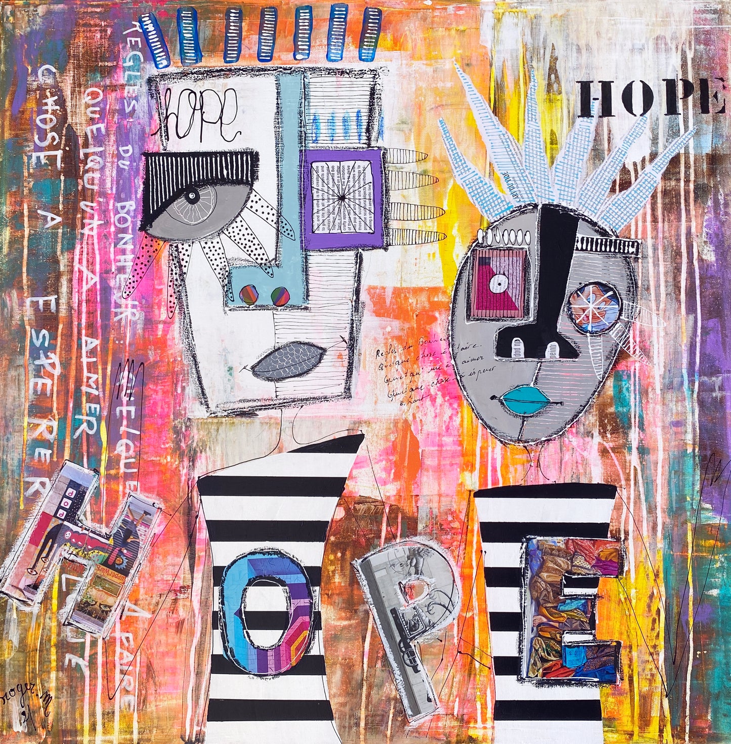 Hope - 80 x 80 cm