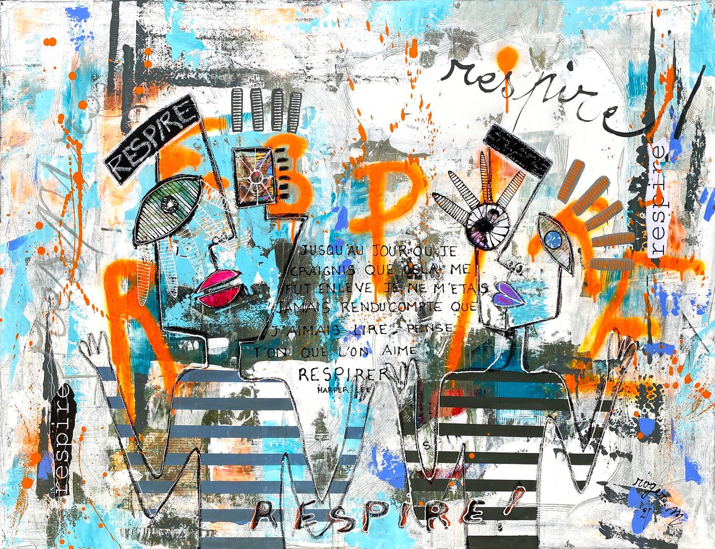 Respire ! 116 x 89 cm