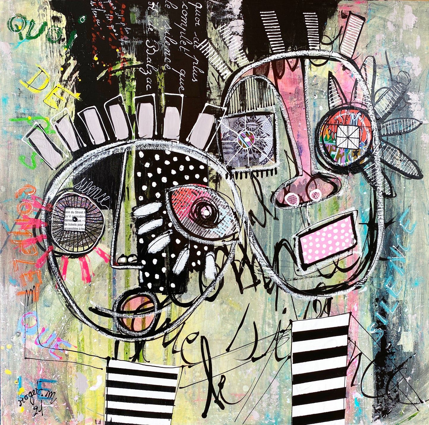 Silence - 60 x 60 cm