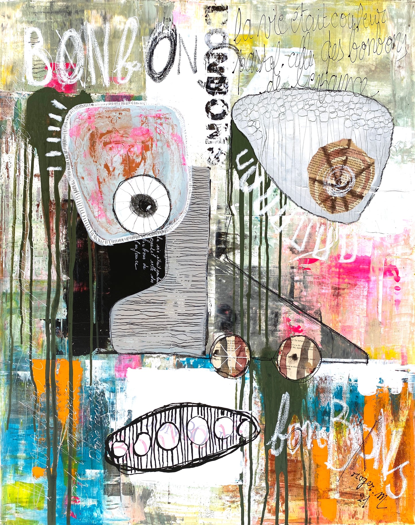 Bonbons - 92 x 73 cm