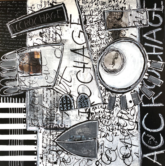 Accrochage -80 x 80 cm
