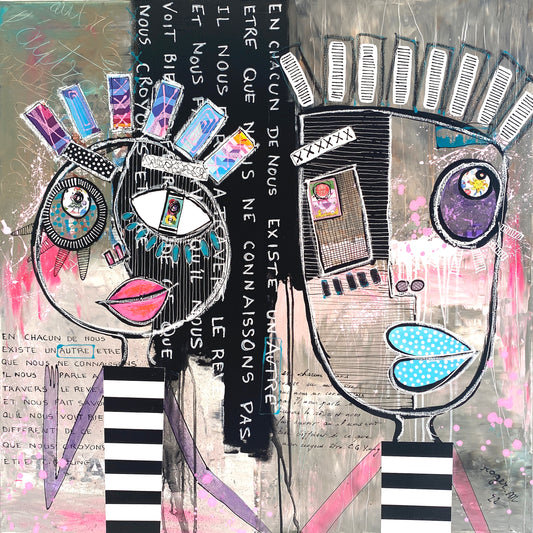 L'Autre - 80 x 80 cm
