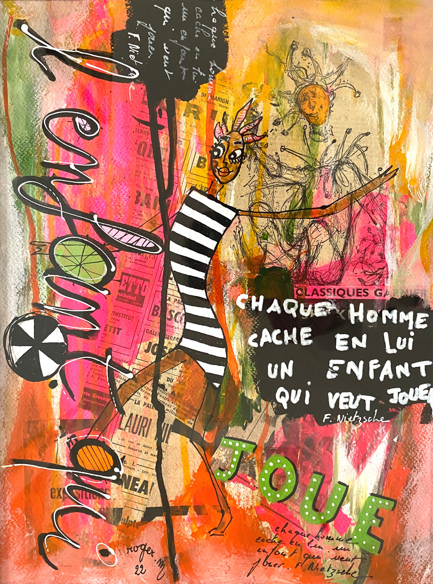 L'Enfant qui joue - 41 x 31 cm