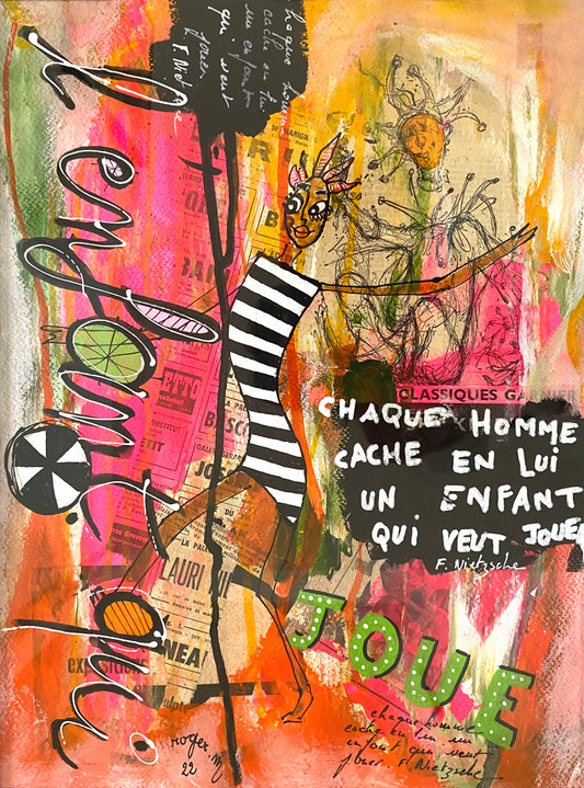 L'Enfant qui joue - 41 x 31 cm