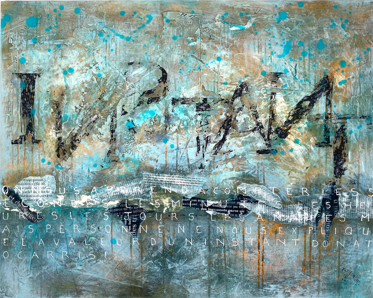 L'Instant - 92 x 73 cm