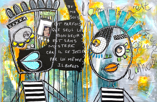 L e Bonheur sans Mystère - 92 x 60 cm