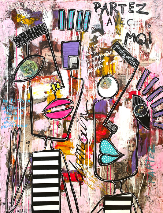 Partez avec Moi - 116 x 89 cm
