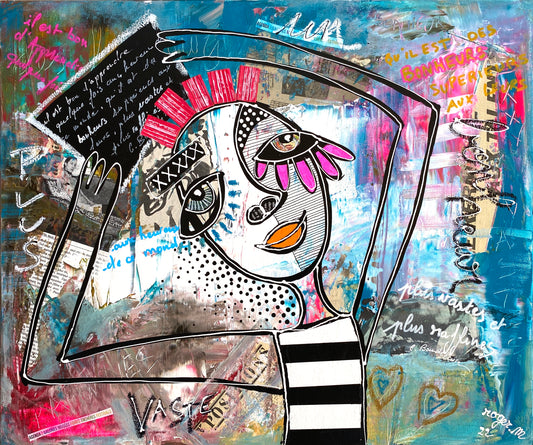 Un vaste bonheur - 55 x 46 cm