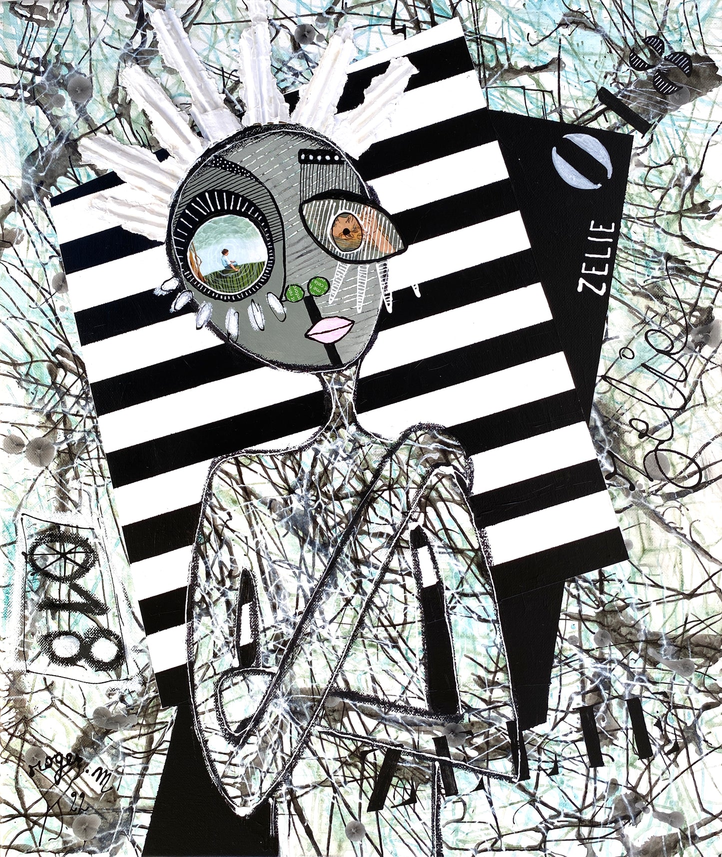 Zélie 020 - 55 x 46 cm