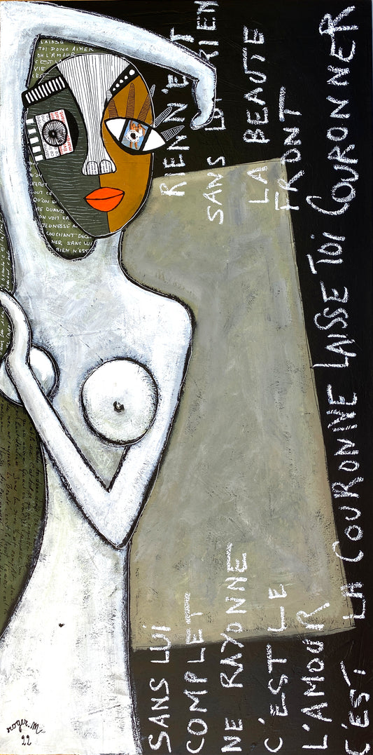 Laisse toi donc aimer - 100 x 50 cm