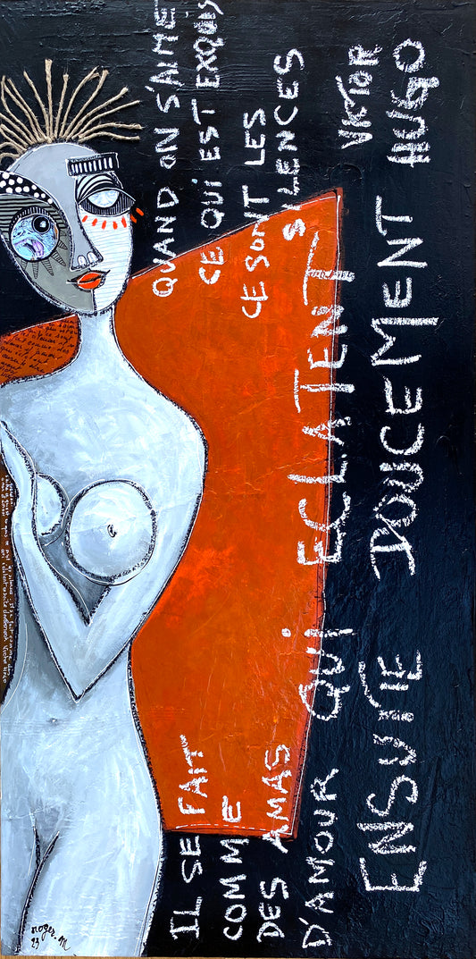 Ces silences qui éclatent - 100 x 50 cm