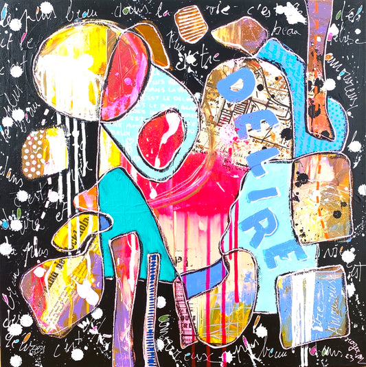 Délire - 50 x 50 cm
