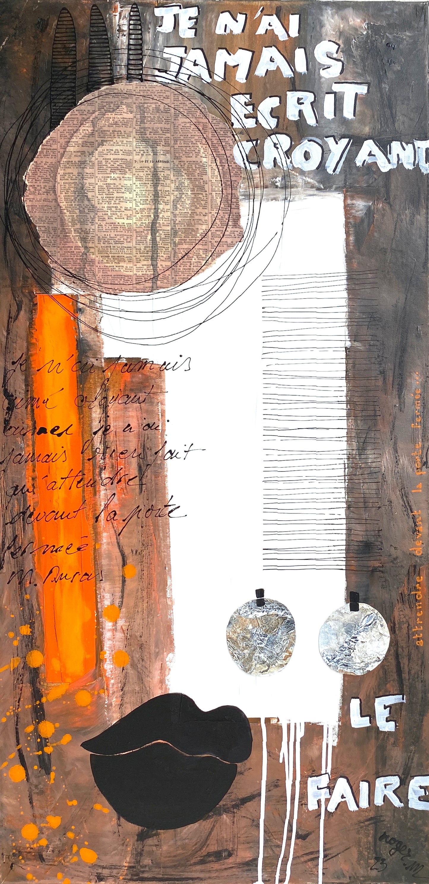 Devant la Porte Fermée - 100 x 50 cm