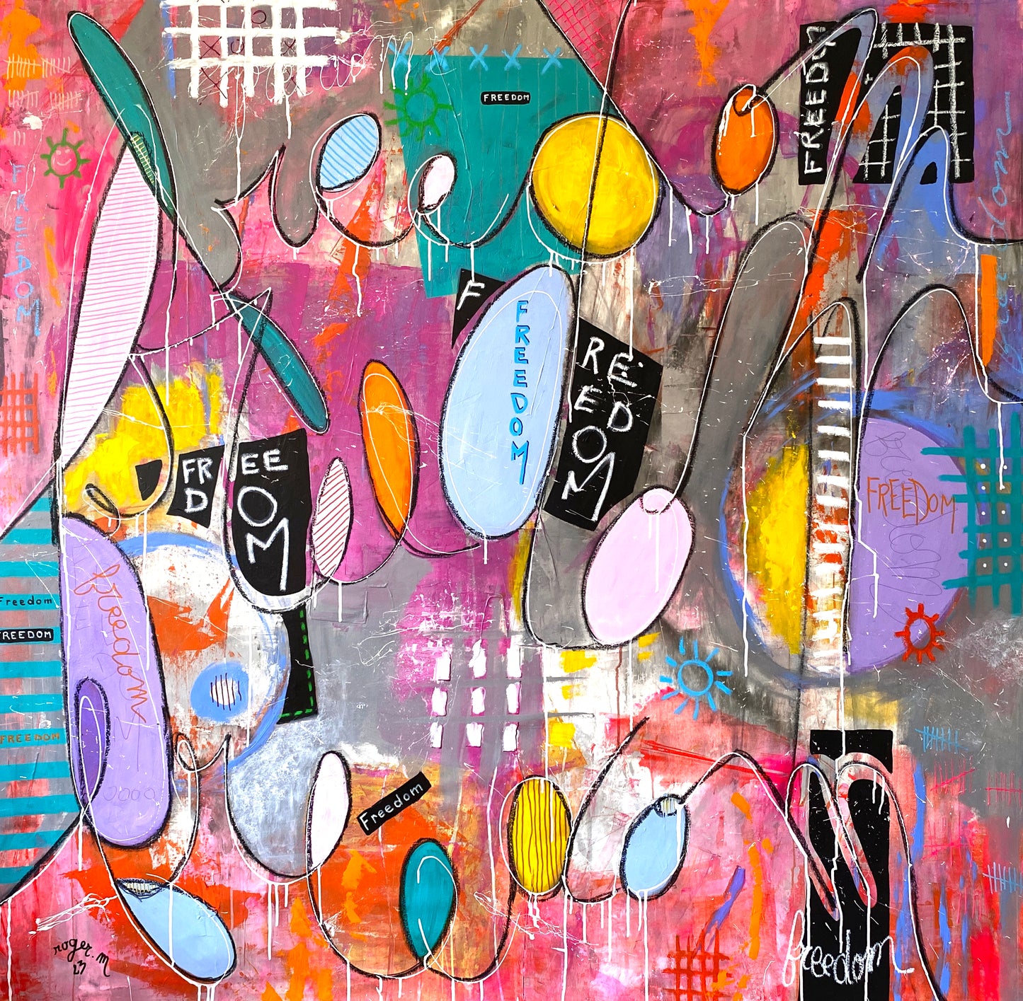 Freedom - 150 x 150 cm