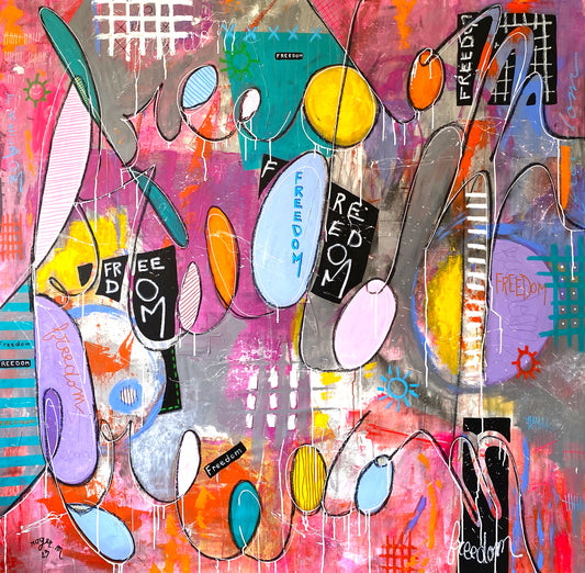 Freedom - 150 x 150 cm
