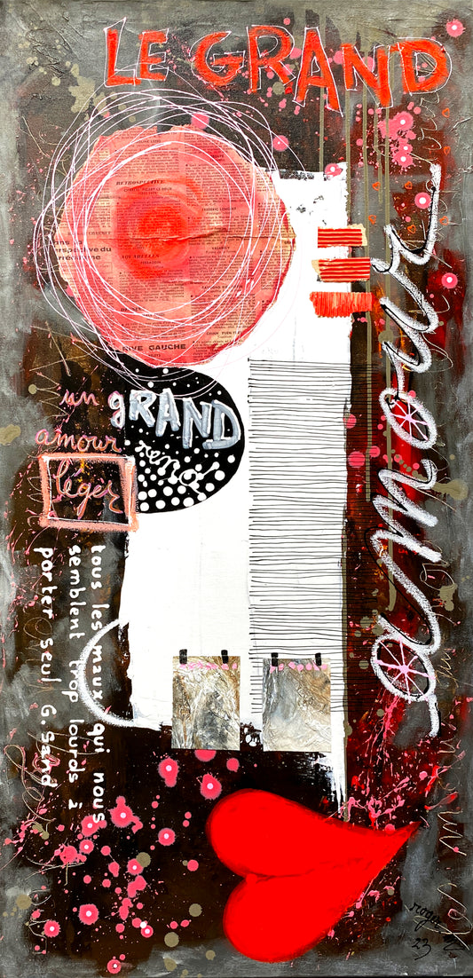 Le Grand Amour - 100 x 50 cm